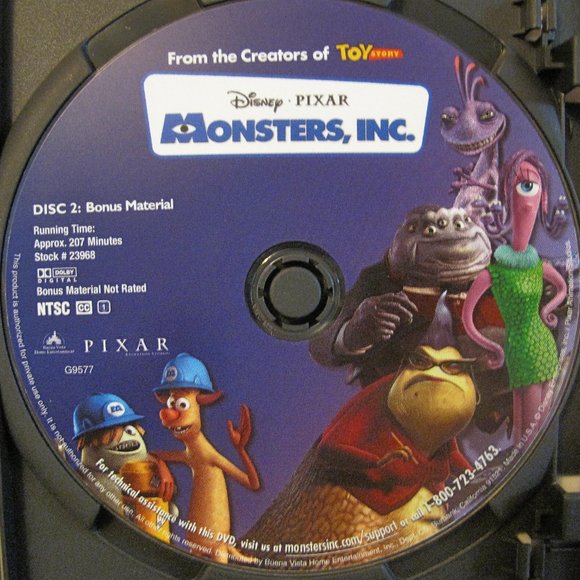 Monsters, Inc. Collectors Edition 2 Disc DVD - Widescreen and Full Screen - Picture 6 of 9